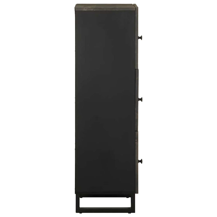 skab 40x33x110 cm massivt mangotræ sort