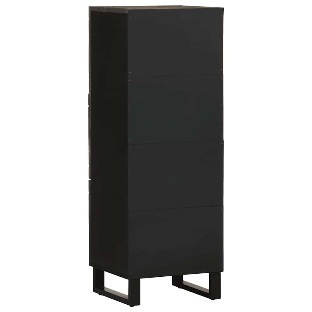 skab 40x33x110 cm massivt mangotræ sort