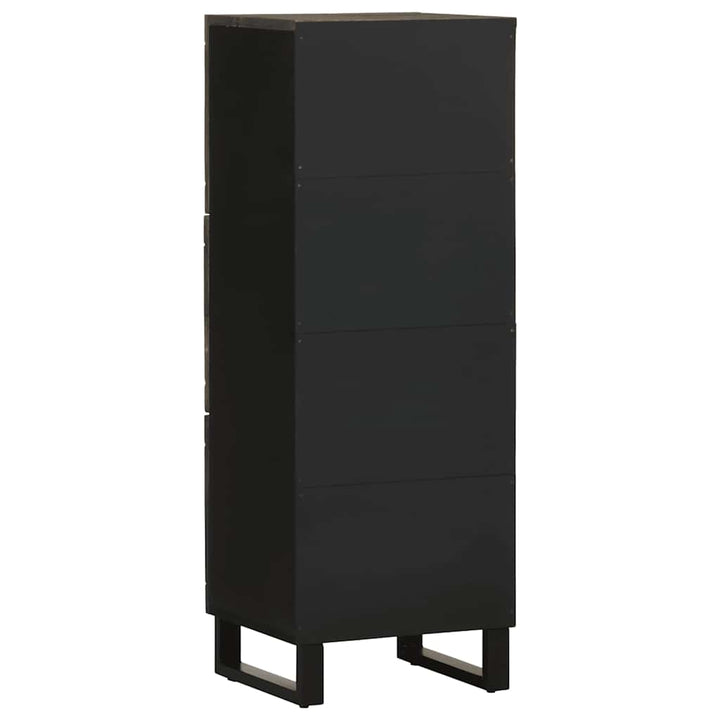 skab 40x33x110 cm massivt mangotræ sort