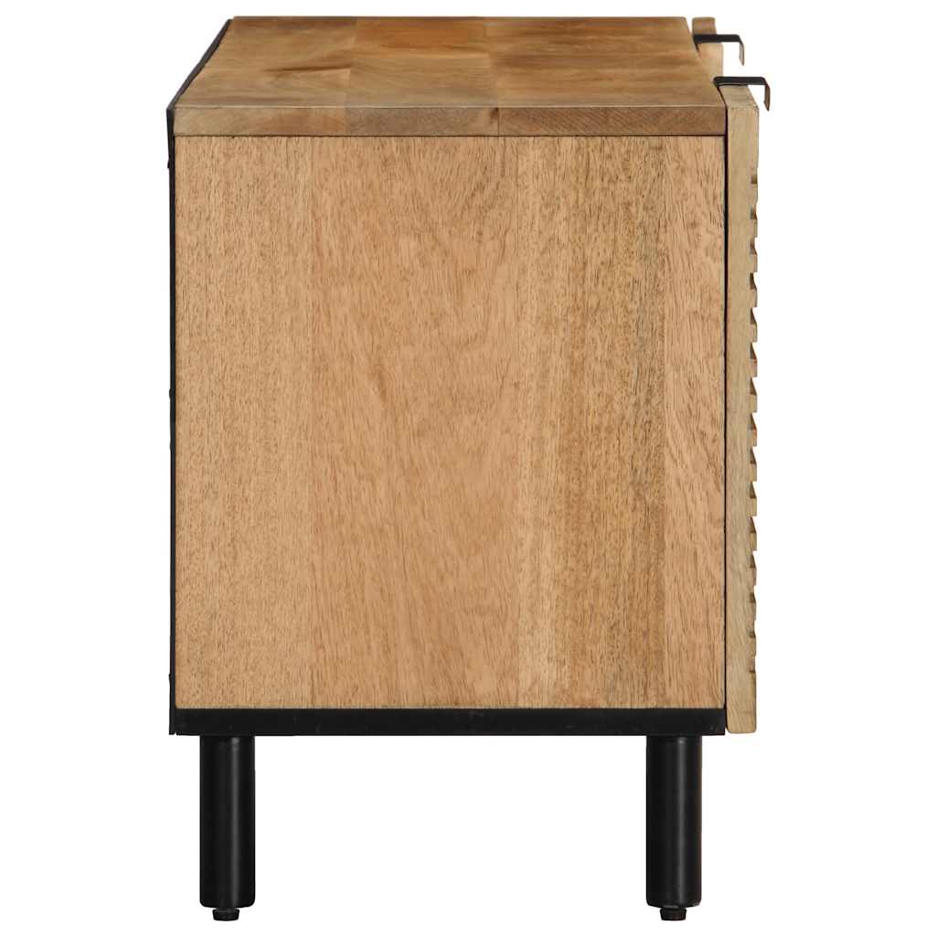 tv-bord 105x33x46 cm massivt mangotræ brun
