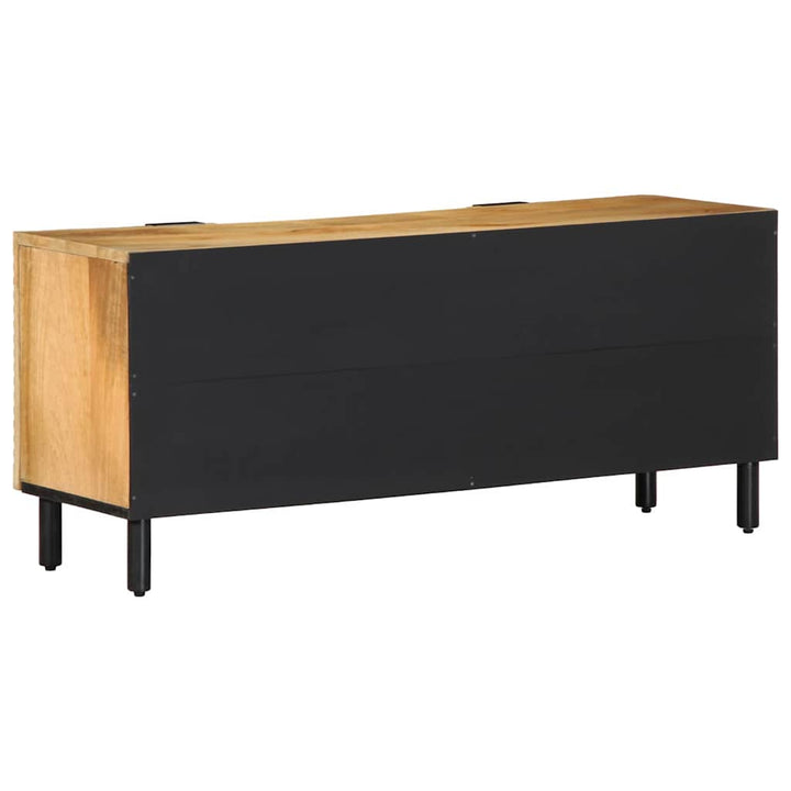 tv-bord 105x33x46 cm massivt mangotræ brun