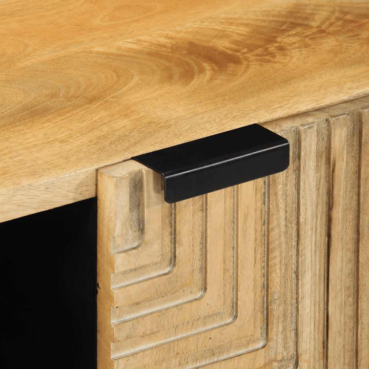 tv-bord 105x33x46 cm massivt mangotræ brun