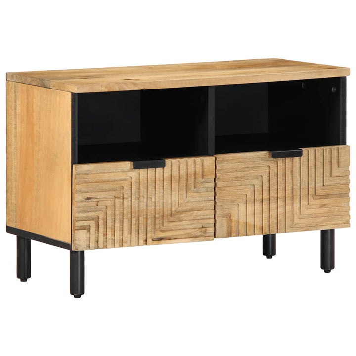 tv-bord 70x33x46 cm massivt mangotræ brun