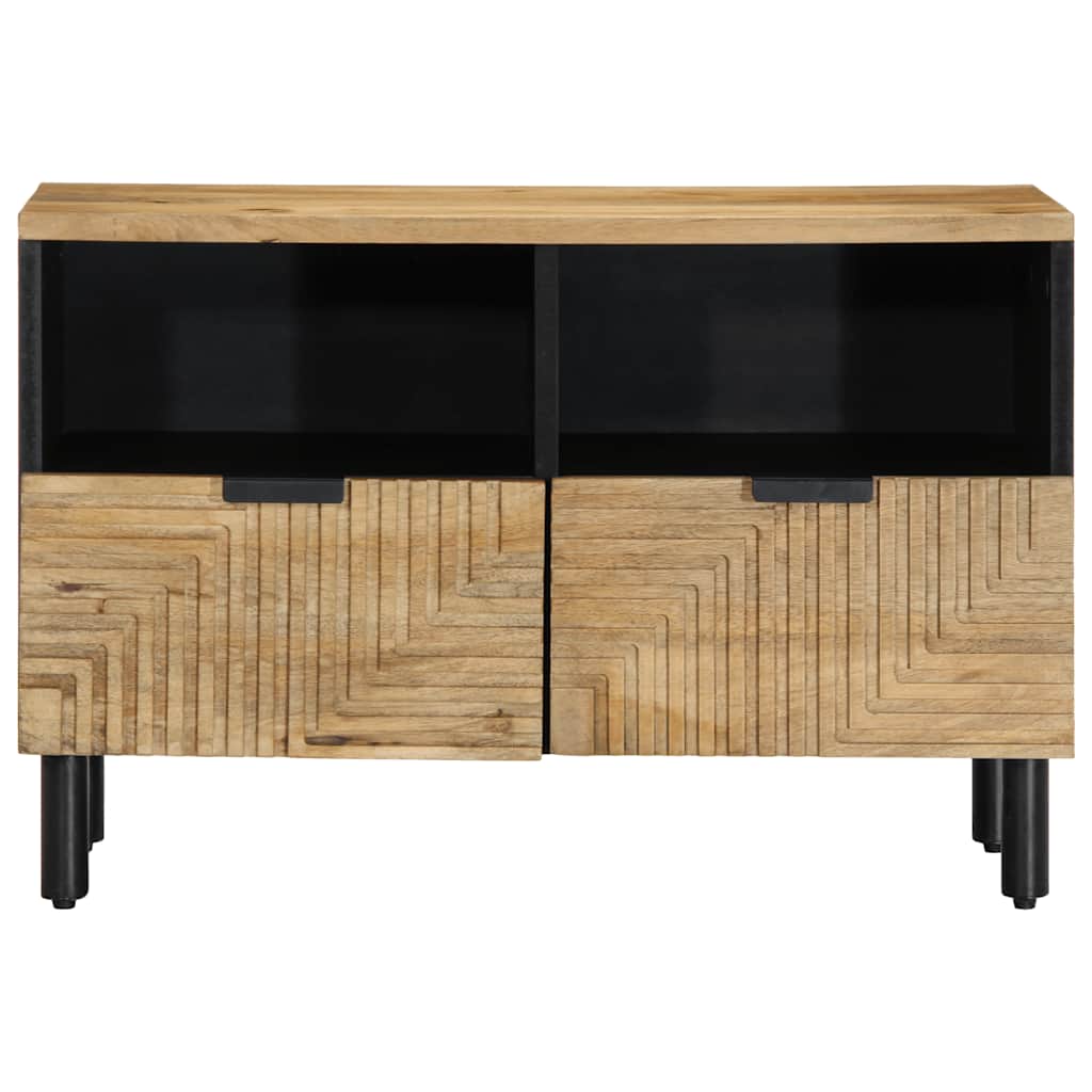 tv-bord 70x33x46 cm massivt mangotræ brun