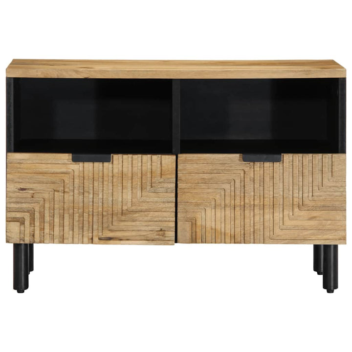 tv-bord 70x33x46 cm massivt mangotræ brun