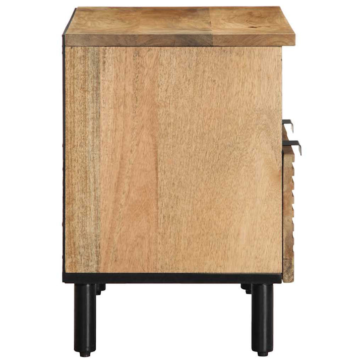 tv-bord 70x33x46 cm massivt mangotræ brun