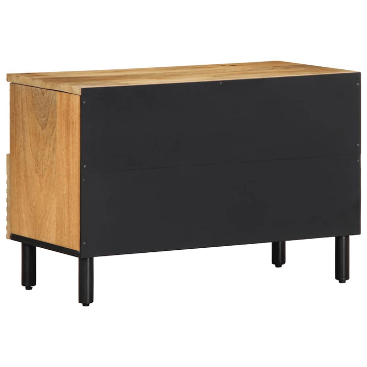tv-bord 70x33x46 cm massivt mangotræ brun