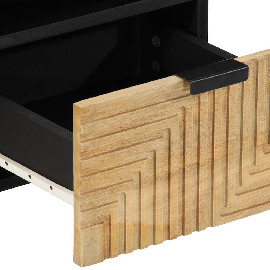 tv-bord 70x33x46 cm massivt mangotræ brun