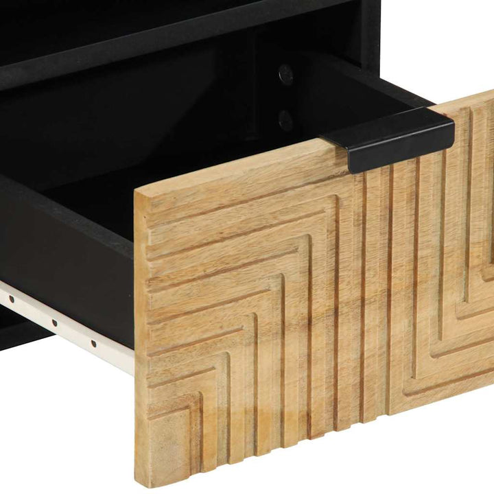 tv-bord 70x33x46 cm massivt mangotræ brun