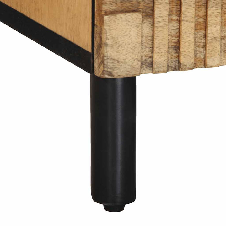 tv-bord 70x33x46 cm massivt mangotræ brun