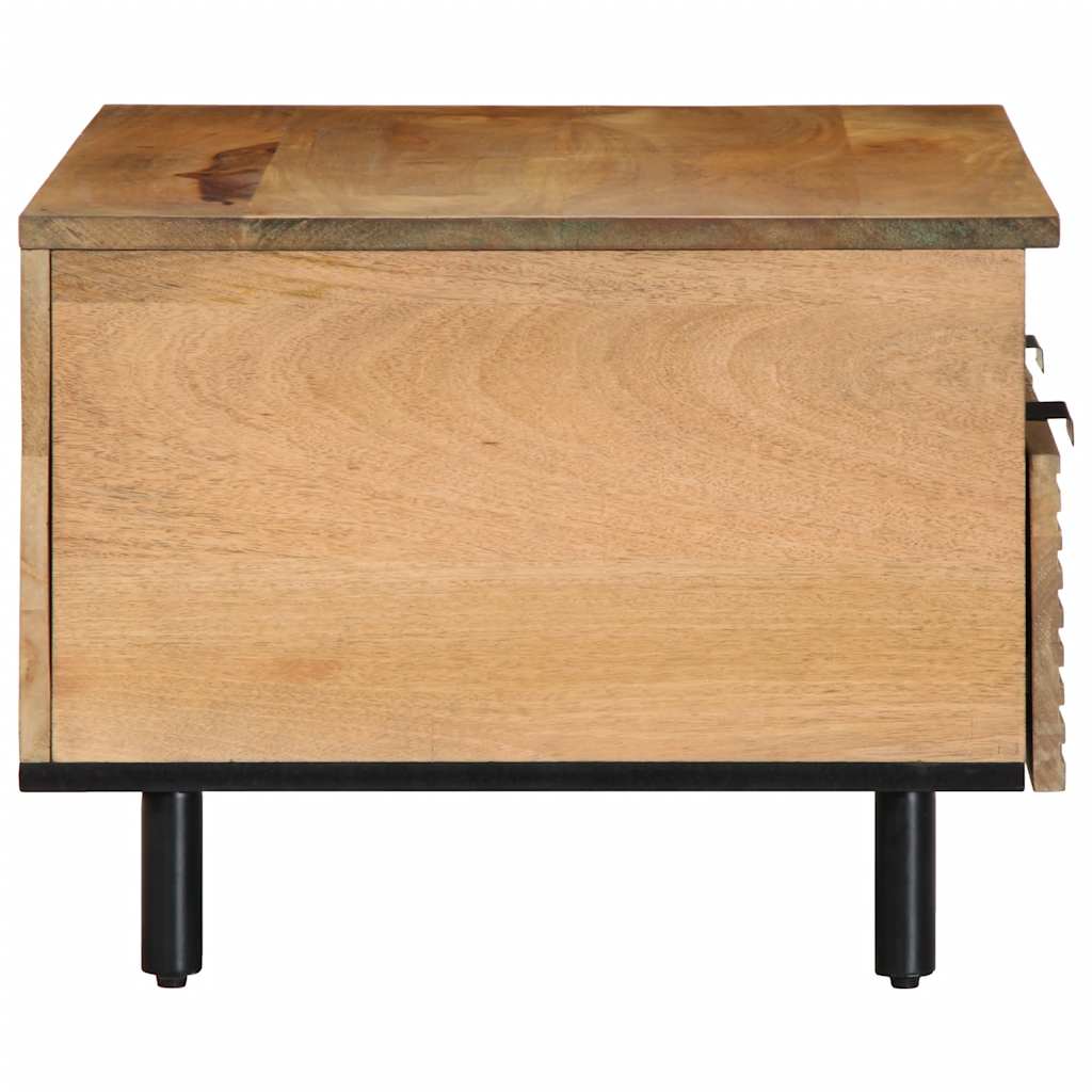 sofabord 80x54x40 cm massivt mangotræ brun