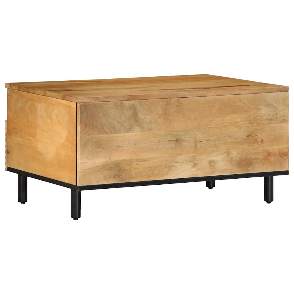 sofabord 80x54x40 cm massivt mangotræ brun