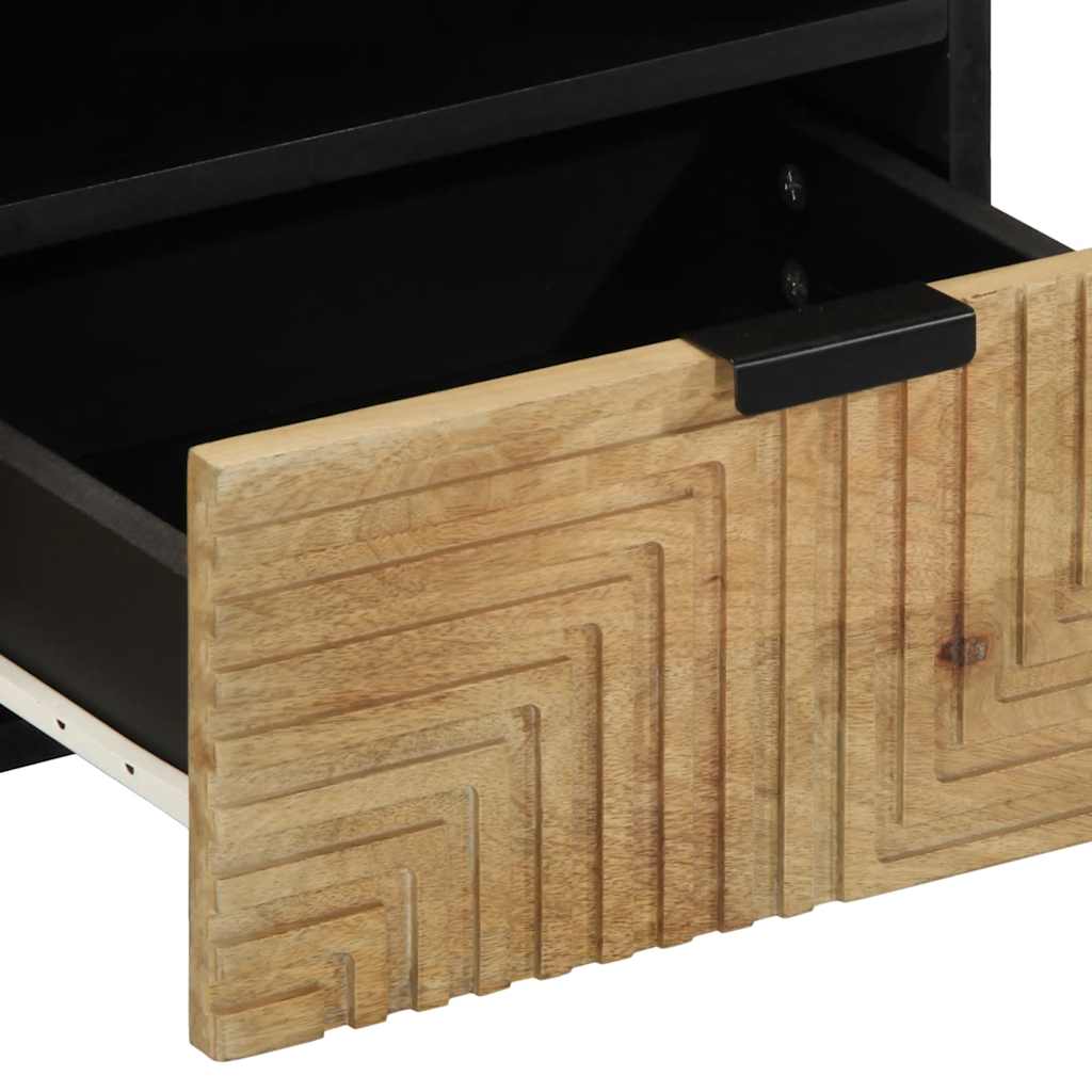sofabord 80x54x40 cm massivt mangotræ brun