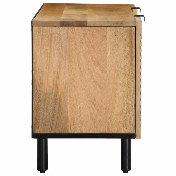 tv-bord 105x33x46cm massivt mangotræ brun