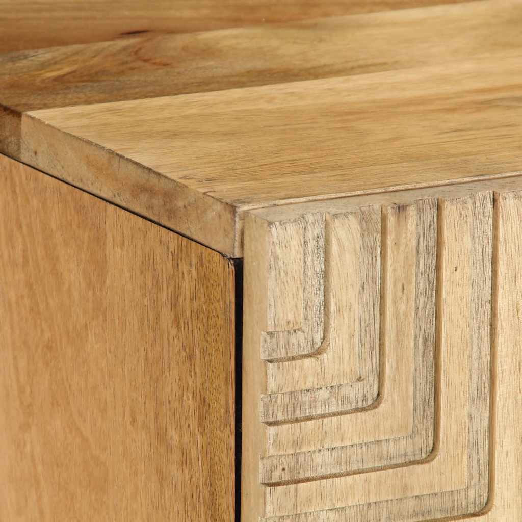 tv-bord 105x33x46cm massivt mangotræ brun