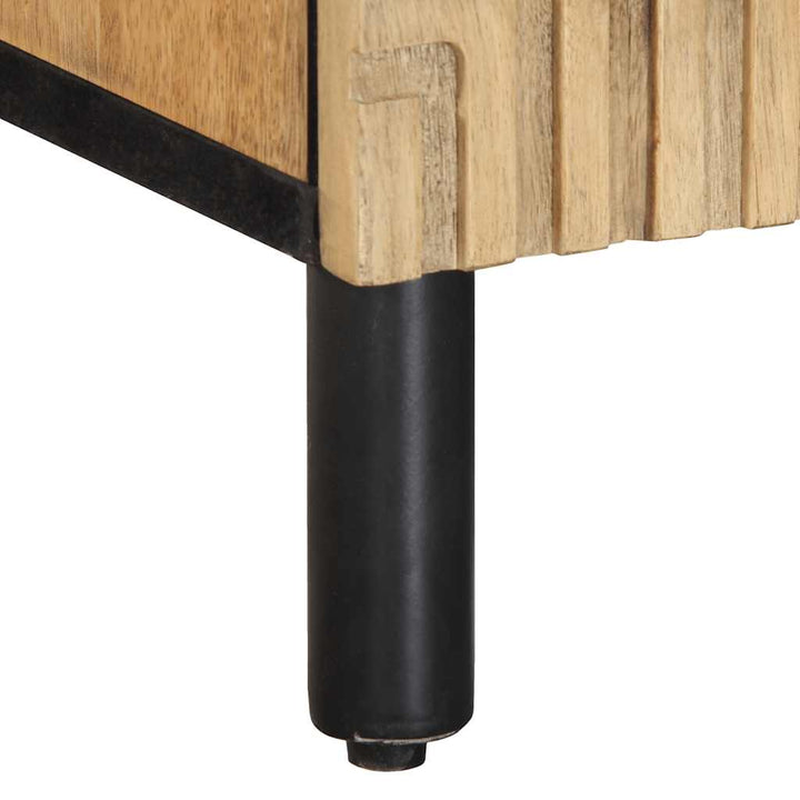 tv-bord 105x33x46cm massivt mangotræ brun