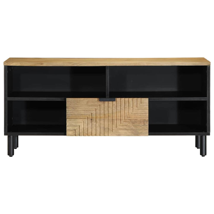 tv-bord 100x33x46 cm massivt mangotræ brun
