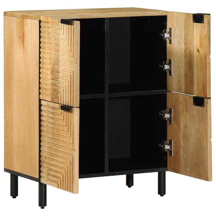 skænk 60x33x75 cm massivt mangotræ brun