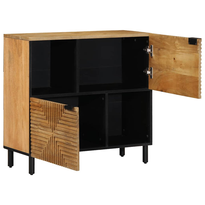 skænk 80x33x75 cm massivt mangotræ brun