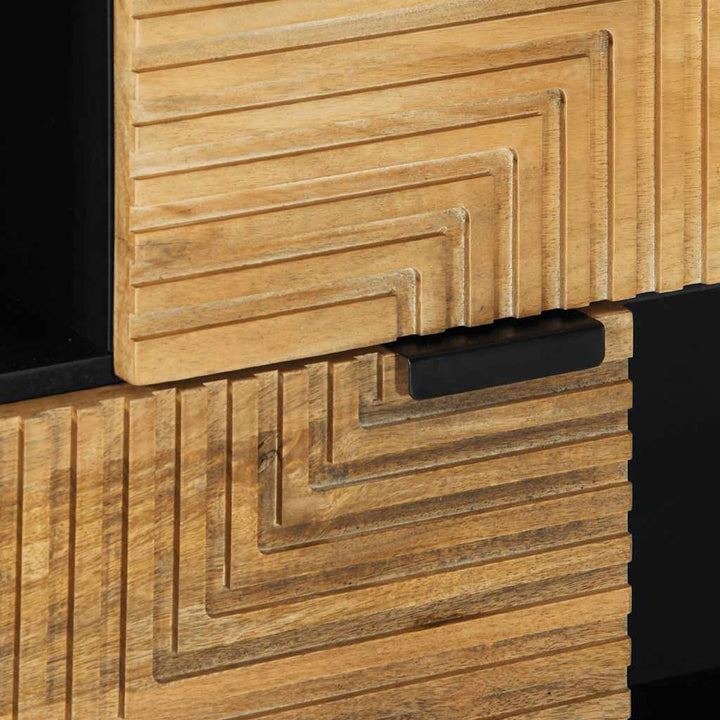 skænk 80x33x75 cm massivt mangotræ brun