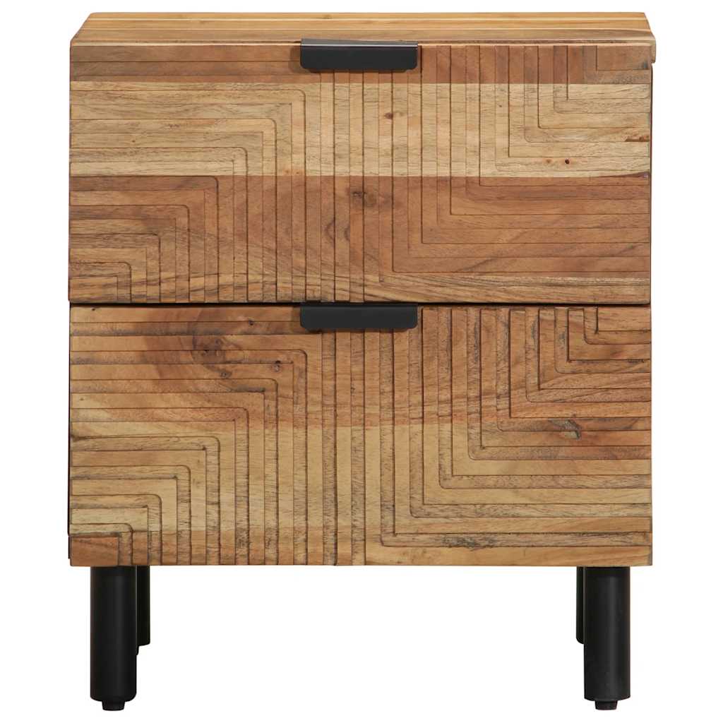 sengeborde 2 stk. 40x33x46 cm massivt akacietræ