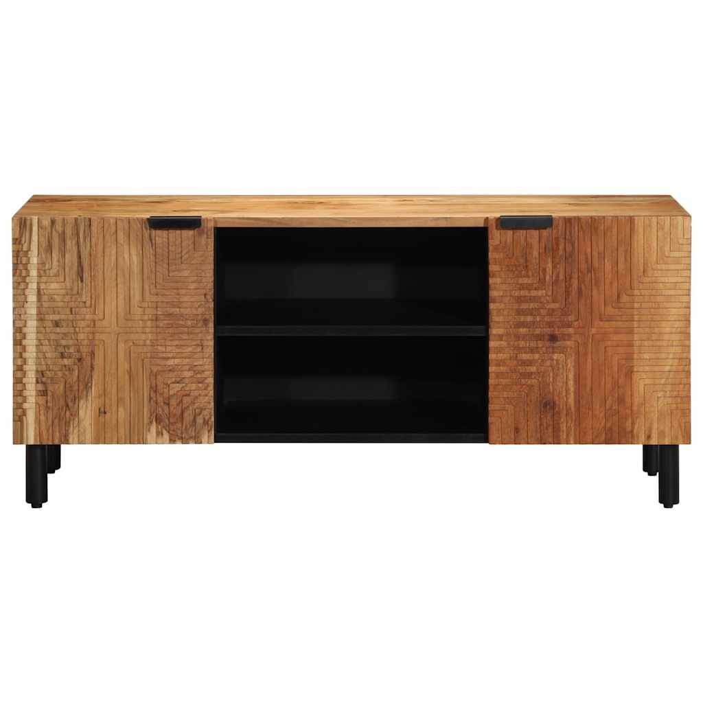 tv-bord 105x33x46 cm massivt akacietræ