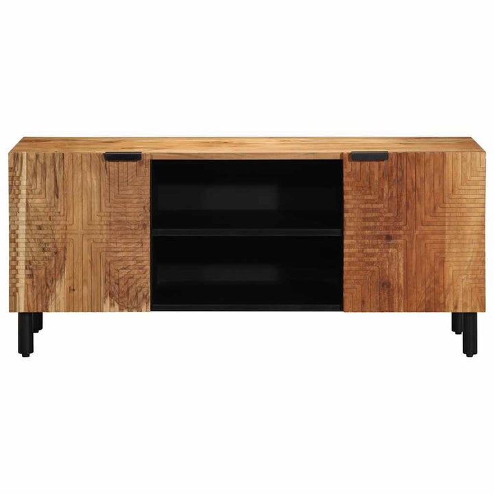 tv-bord 105x33x46 cm massivt akacietræ