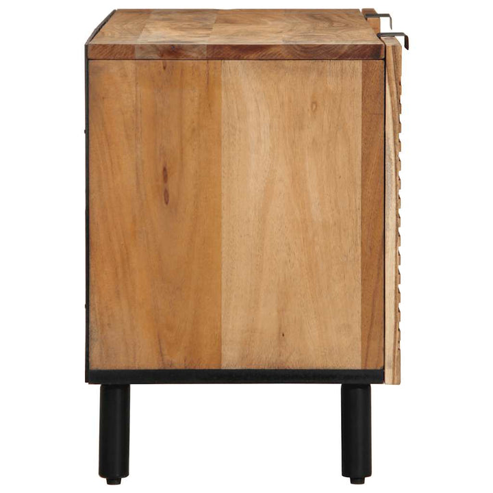 tv-bord 105x33x46 cm massivt akacietræ