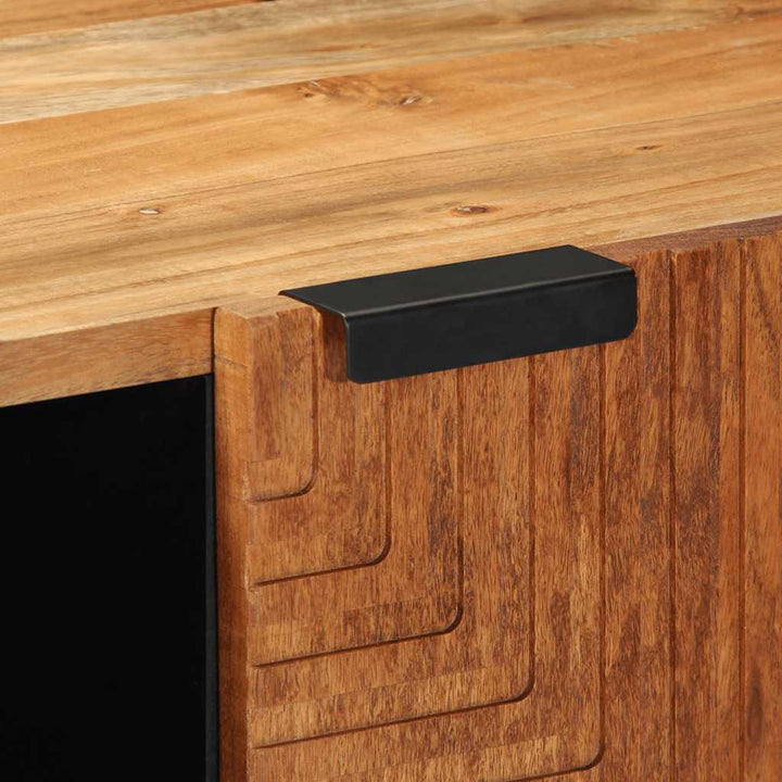 tv-bord 105x33x46 cm massivt akacietræ