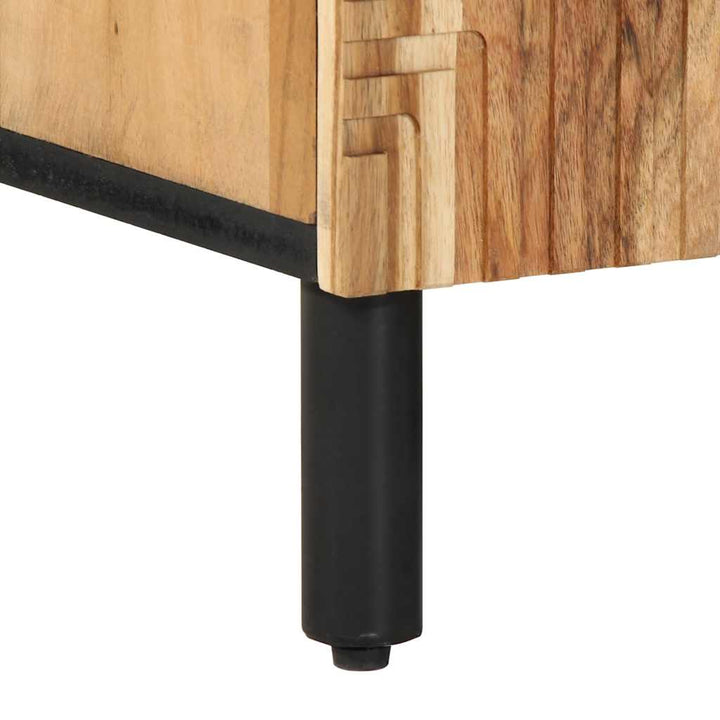 tv-bord 105x33x46 cm massivt akacietræ