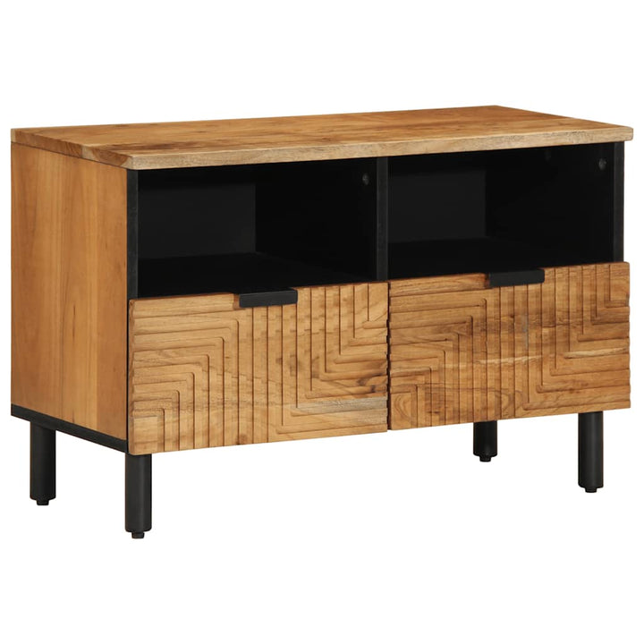 tv-bord 70x33x46 cm massivt akacietræ