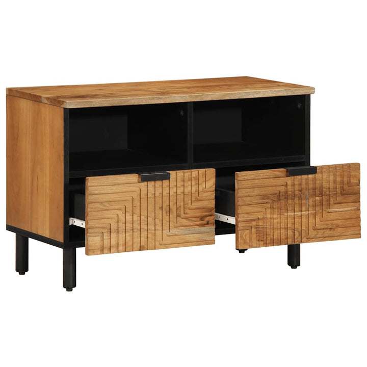 tv-bord 70x33x46 cm massivt akacietræ