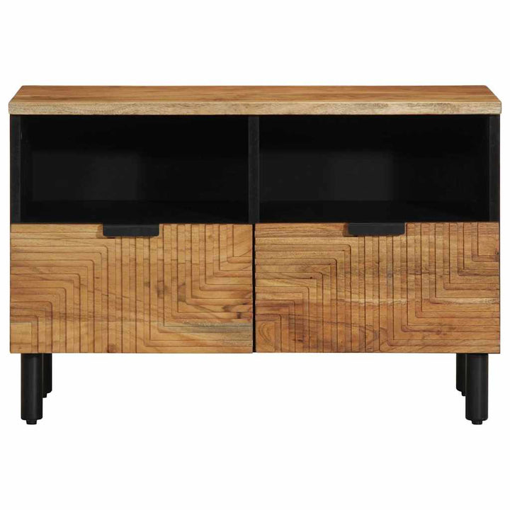 tv-bord 70x33x46 cm massivt akacietræ