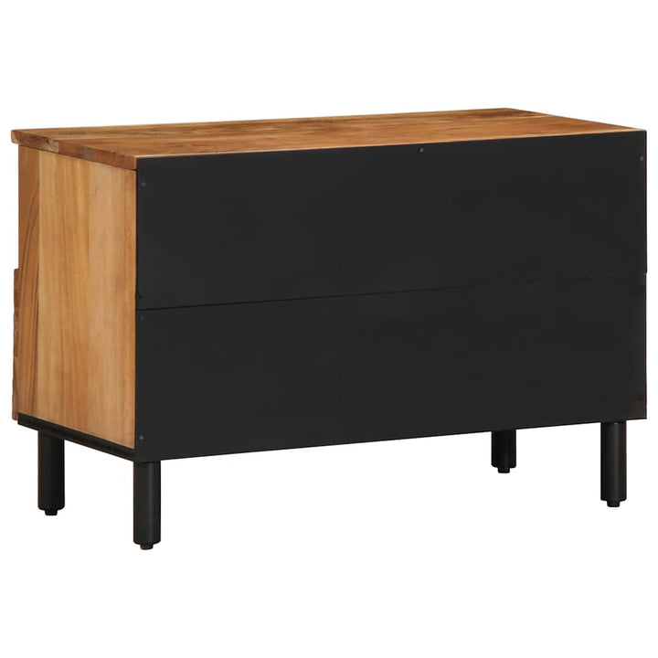 tv-bord 70x33x46 cm massivt akacietræ