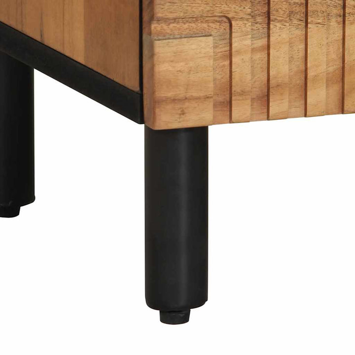 tv-bord 70x33x46 cm massivt akacietræ