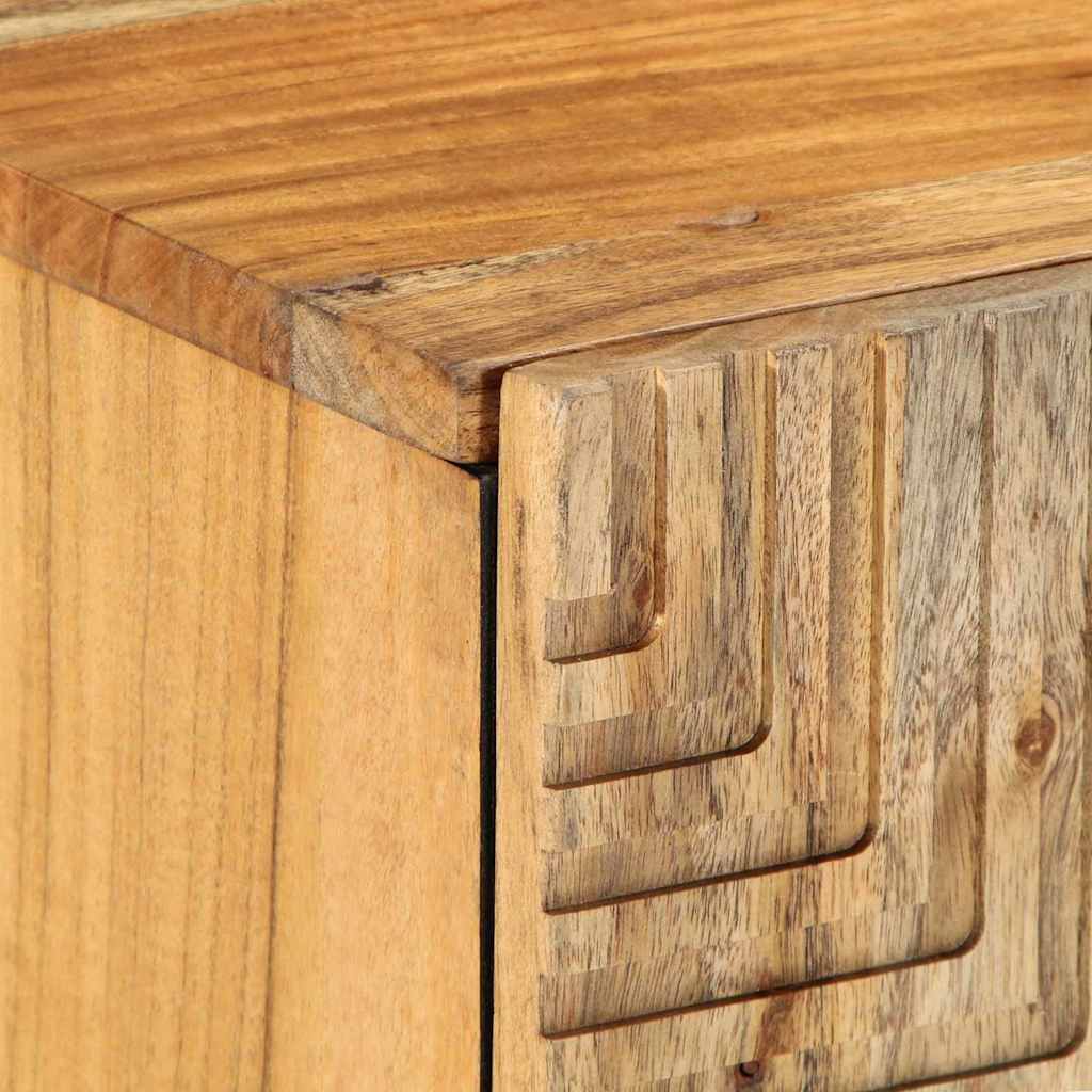 TV Skab med skuffe Brun 105 x 33.5 x 46 cm Massivt akacietræ