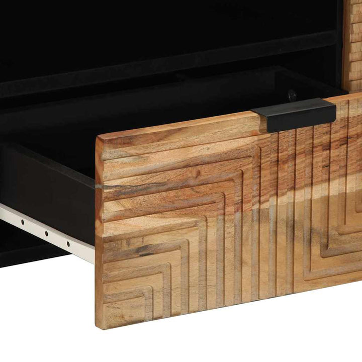 TV Skab med skuffe Brun 105 x 33.5 x 46 cm Massivt akacietræ