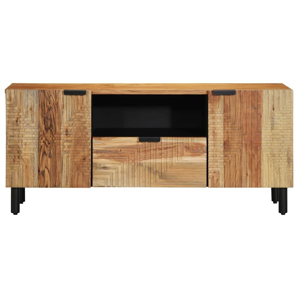 TV Skab med skuffe Brun 105 x 33.5 x 46 cm Massivt akacietræ