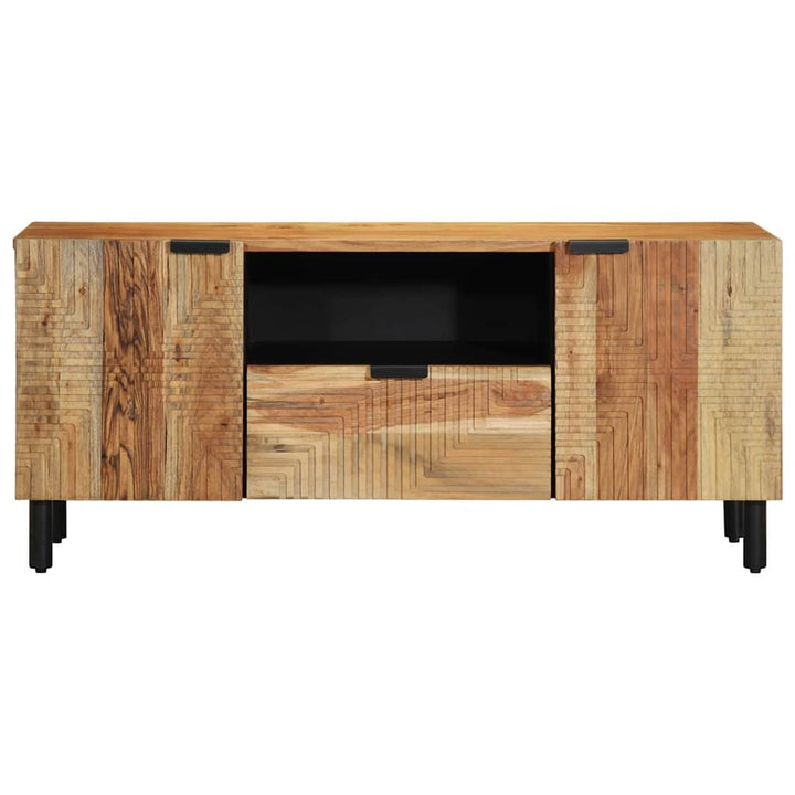 TV Skab med skuffe Brun 105 x 33.5 x 46 cm Massivt akacietræ