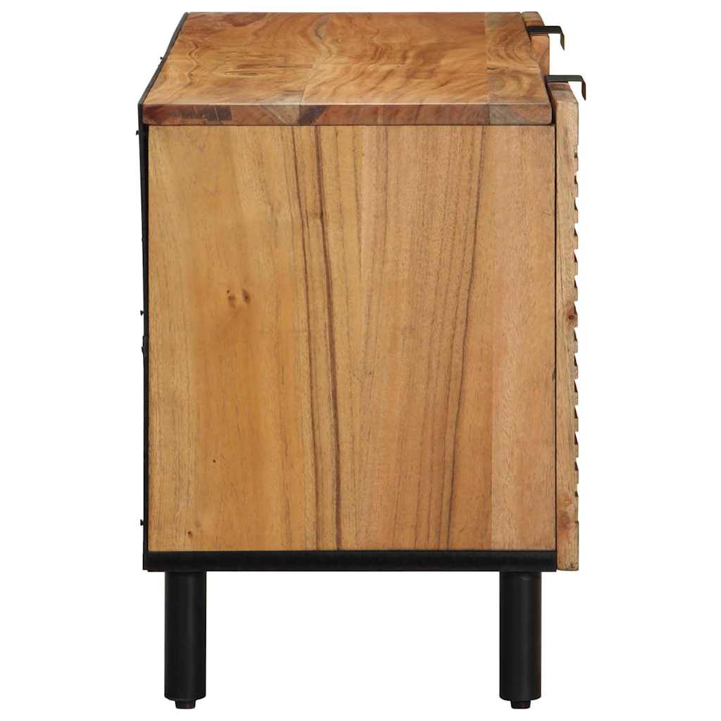 TV Skab med skuffe Brun 105 x 33.5 x 46 cm Massivt akacietræ