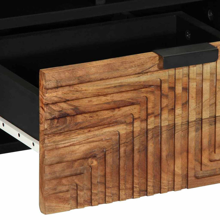 TV-skab med skuffe Brun 100 x 33.5 x 46 cm Massivt akacietræ