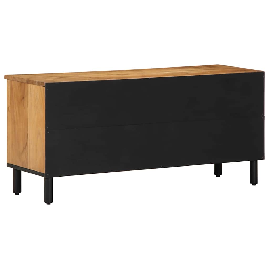 TV-skab med skuffe Brun 100 x 33.5 x 46 cm Massivt akacietræ
