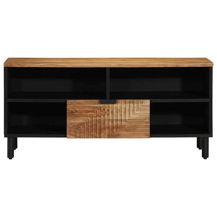 TV-skab med skuffe Brun 100 x 33.5 x 46 cm Massivt akacietræ