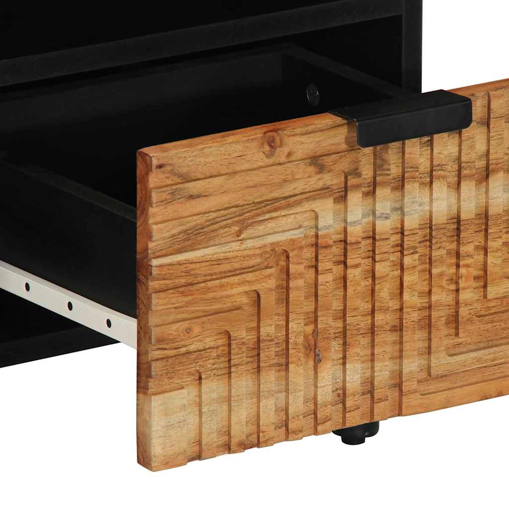 TV Skab med skuffe Brun 100 x 33.5 x 46 cm Massivt akacietræ
