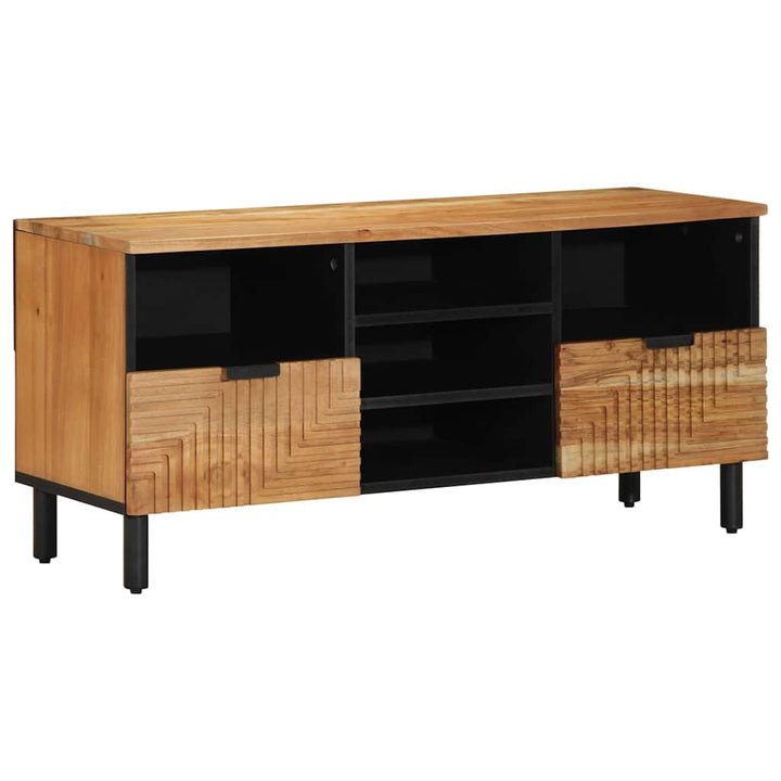 TV Skab med skuffe Brun 100 x 33.5 x 46 cm Massivt akacietræ