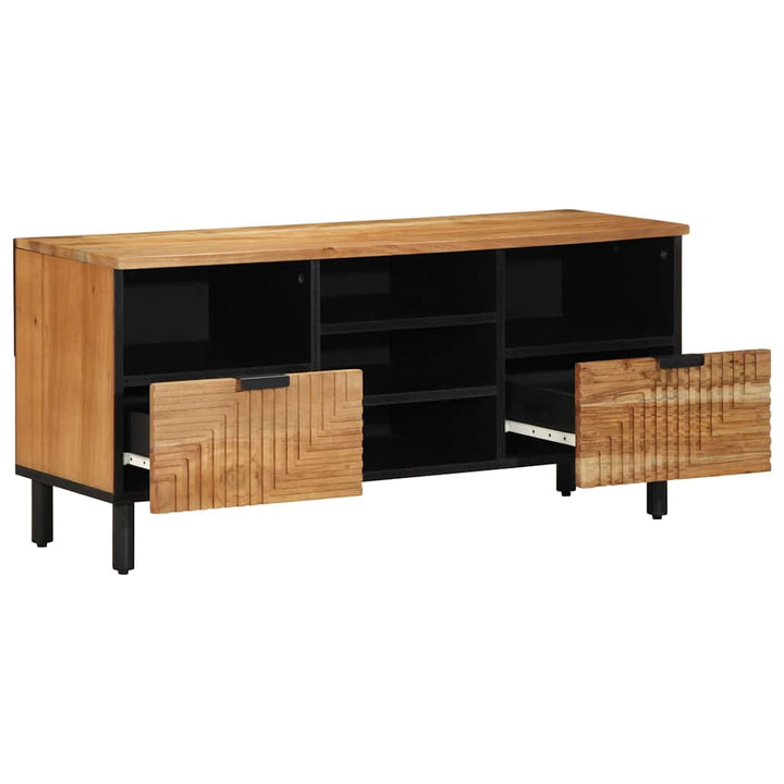 TV Skab med skuffe Brun 100 x 33.5 x 46 cm Massivt akacietræ