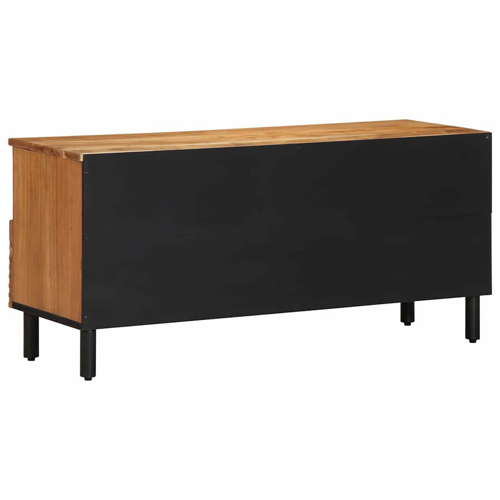 TV Skab med skuffe Brun 100 x 33.5 x 46 cm Massivt akacietræ