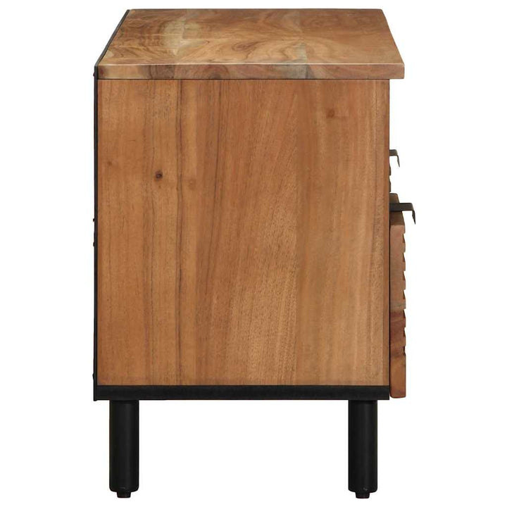 TV Skab med skuffe Brun 100 x 33.5 x 46 cm Massivt akacietræ
