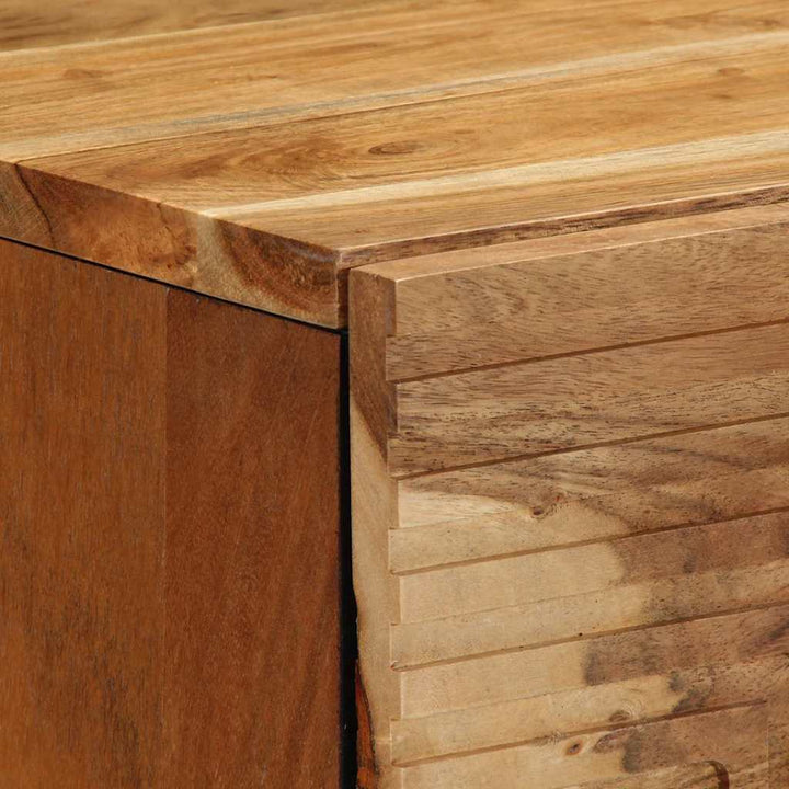 Sideboard med hylde Brun 40 x 33 x 75 cm Massivt akacietræ