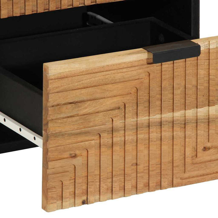 Sideboard med hylde Brun 40 x 33 x 75 cm Massivt akacietræ